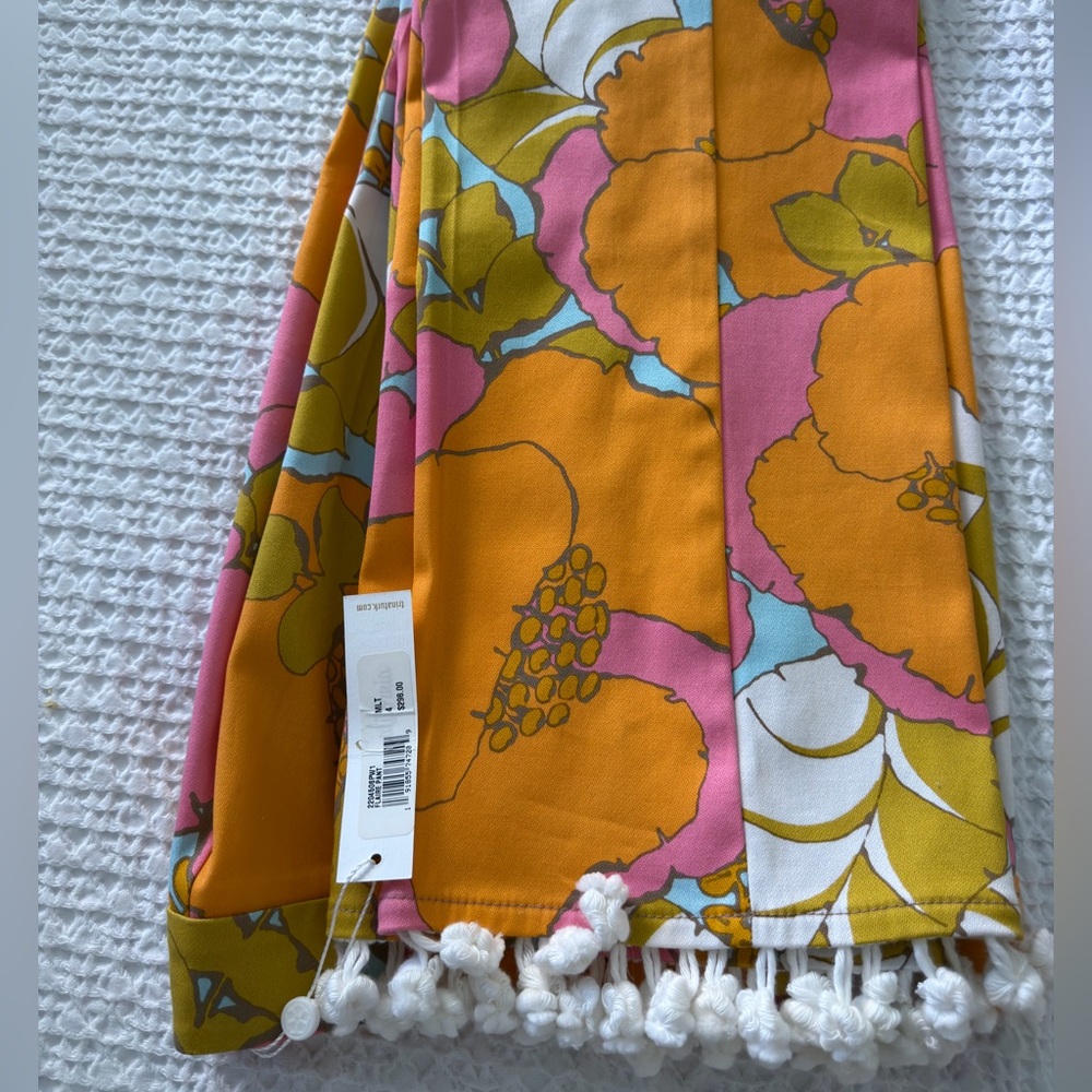 Trina Turk Pink and Orange Floral Pants